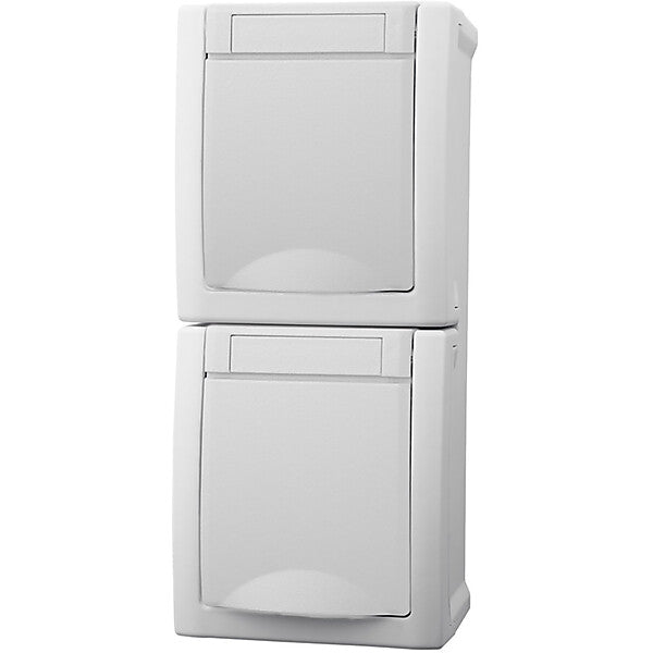 Panasonic Steckdose 2-fach senkrecht FR-AP weiß 90591186-DE